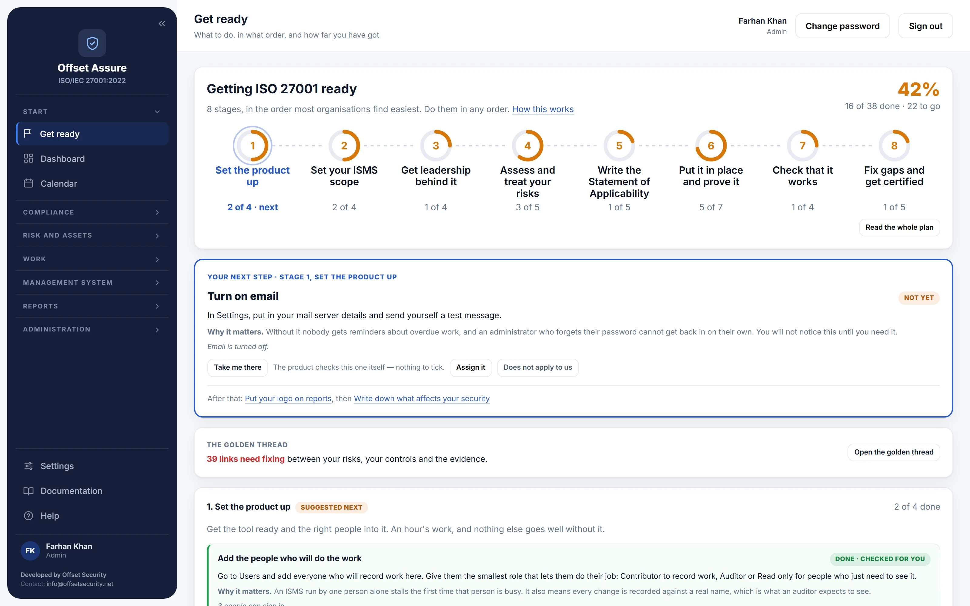 Offset Assure: Get ready