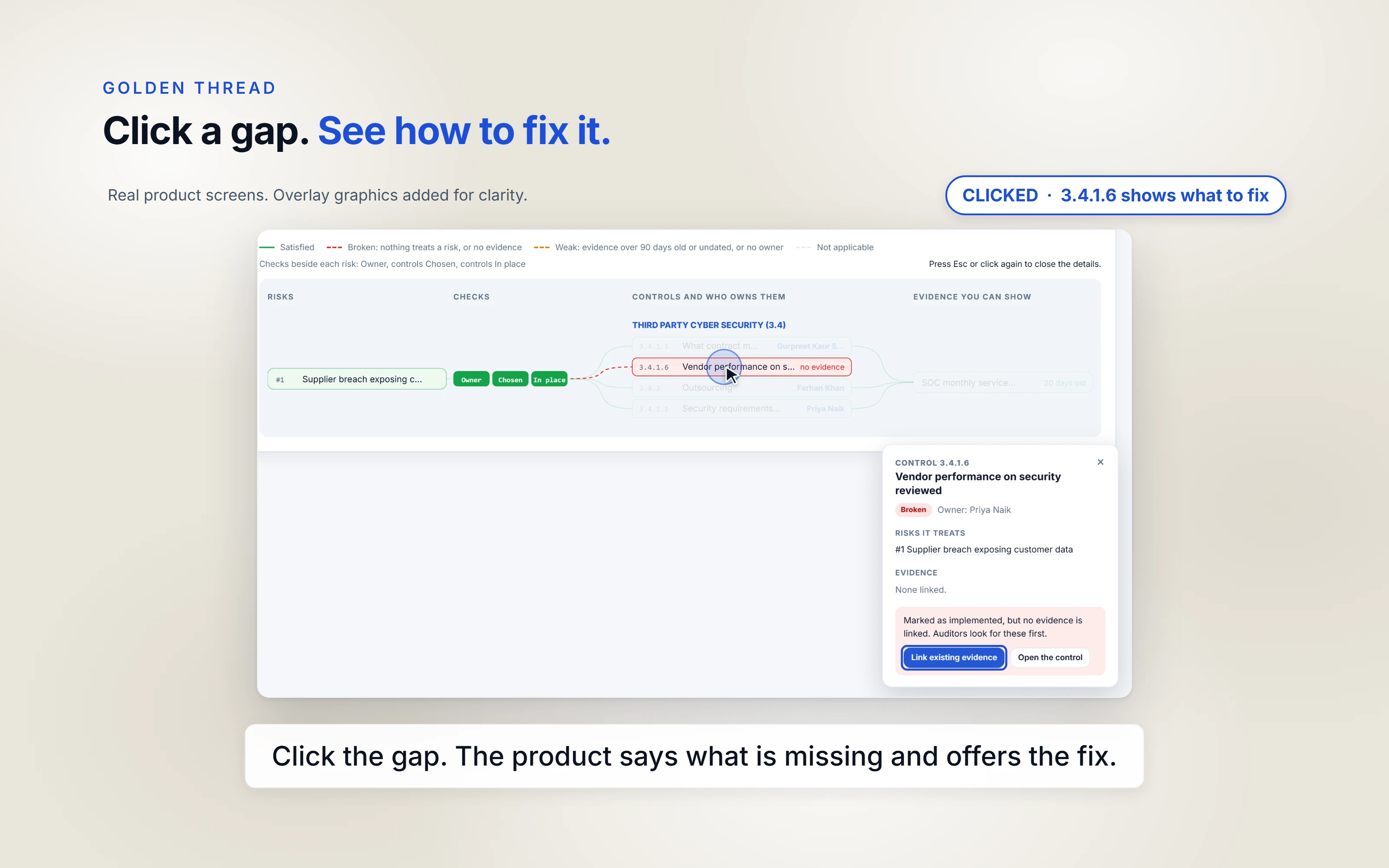 Offset Irtiqa: Click a gap